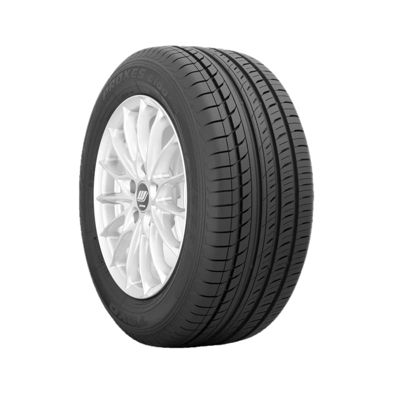 Toyo Proxes C100 Plus tyre — three-quarter studio view with PROXES C100 plus sidewall lettering